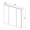 Зеркальный шкаф Lemark UNIVERSAL 90х80 белый LM90ZS-U Зеркальный шкаф Lemark UNIVERSAL 90х80 белый LM90ZS-U