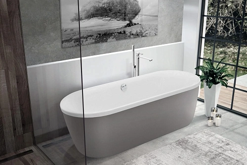 Ванна отдельностоящая CEZARES METAURO-Central-180-80-40-W-MATT 1800x800 белый матовый Ванна отдельностоящая CEZARES METAURO-Central-180-80-40-W-MATT 1800x800 белый матовый