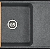 Кухонная мойка Aquaton Беллис 97 1A725132BS210 из литого мрамора, графит Кухонная мойка Aquaton Беллис 97 1A725132BS210 из литого мрамора, графит