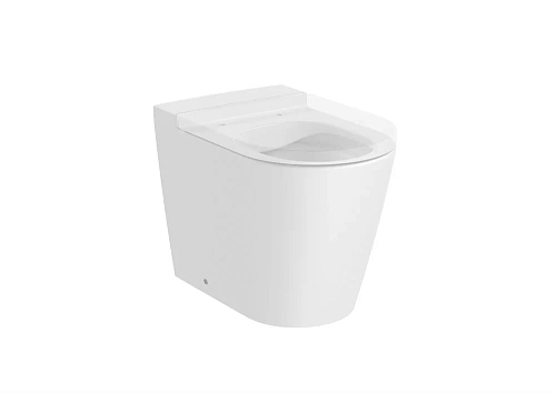 Унитаз приставной Roca Inspira Round 560, Rimless, белый матовый 347526620 Унитаз приставной Roca Inspira Round 560, Rimless, белый матовый 347526620