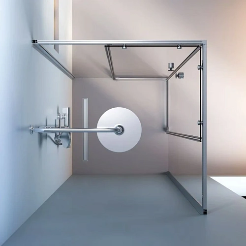 Душевой уголок AM.PM X-Joy W94G-403-9090-МТ Slide 90х90, хром матовый, стекло прозрачное Душевой уголок AM.PM X-Joy W94G-403-9090-МТ Slide 90х90, хром матовый, стекло прозрачное