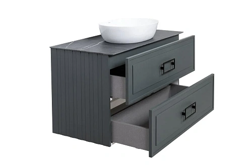 Тумба под раковину La Fenice Cubo Grigio TWIN 100 FNC-01-CUB-G-100-2 серая Тумба под раковину La Fenice Cubo Grigio TWIN 100 FNC-01-CUB-G-100-2 серая