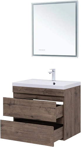 Тумба под раковину Aquanet Нота New 75 дуб веллингтон табак 00334192 подвесная Тумба под раковину Aquanet Нота New 75 дуб веллингтон табак 00334192 подвесная