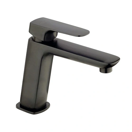 Смеситель для раковины Paini Nove 09PZ211MESR с длинным изливом и донным клапаном, черный матовый Смеситель для раковины Paini Nove 09PZ211MESR с длинным изливом и донным клапаном, черный матовый