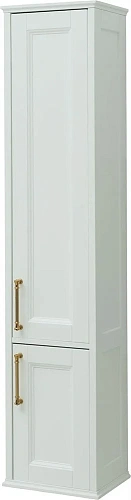 Шкаф-пенал Aquanet Бостон 36 L белый матовый (ручки золото) 00242219 Шкаф-пенал Aquanet Бостон 36 L белый матовый (ручки золото) 00242219