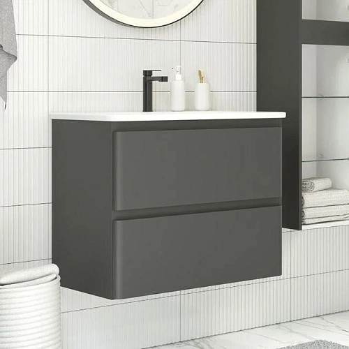 Тумба под раковину Aquanet Эмбер 60 черный матовый 00330466 напольная/подвесная Тумба под раковину Aquanet Эмбер 60 черный матовый 00330466 напольная/подвесная