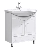 Тумба под раковину AQWELLA Franchesca 75см FR0107 напольная, белая