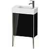 Картинка анонса товара «тумба под раковину duravit xviu xv4532rb140 напольная 48 см черный глянцевый»