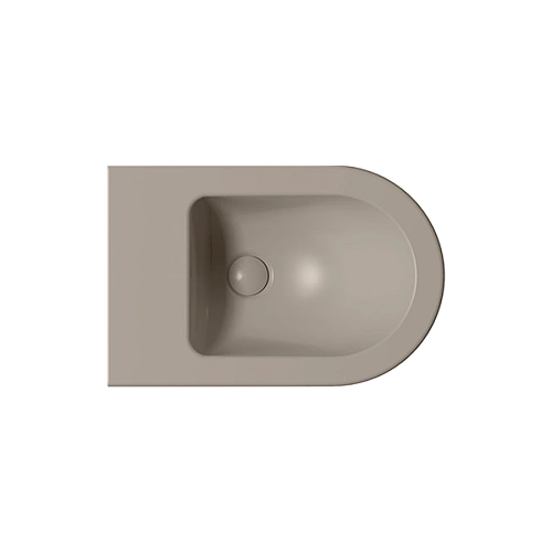 Биде подвесное GSI PURA серый беж матовый (8865105) Биде подвесное GSI PURA серый беж матовый (8865105)
