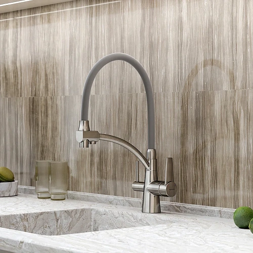 Смеситель для кухни Sancos Eri SC4001BN под фильтр, брашированный никель Смеситель для кухни Sancos Eri SC4001BN под фильтр, брашированный никель