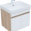 Тумба под раковину Aquanet Оптима 60 00344799 дуб светлый/белый сатин Тумба под раковину Aquanet Оптима 60 00344799 дуб светлый/белый сатин