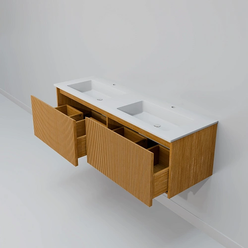 Тумба с раковиной ArtDecco Elizabeth 140 AEL14W11D100 белый дуб Тумба с раковиной ArtDecco Elizabeth 140 AEL14W11D100 белый дуб