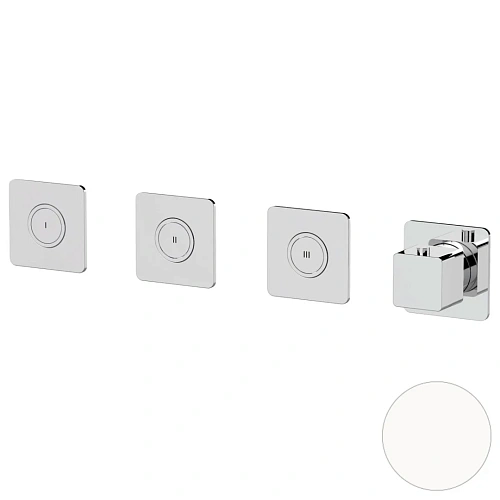 Смеситель для душа Remer Absolute AU99D3PKBBO термостатический, белый матовый Смеситель для душа Remer Absolute AU99D3PKBBO термостатический, белый матовый