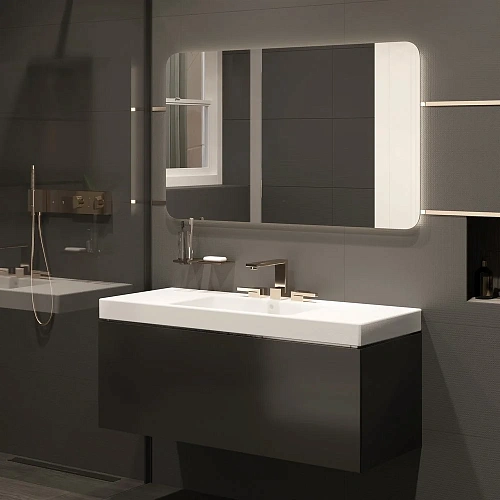 Зеркало DIWO Кострома 120 с подсветкой, большое, LED подсветка, прямоугольное, инфракрасный выключат 543508 Зеркало DIWO Кострома 120 с подсветкой, большое, LED подсветка, прямоугольное, инфракрасный выключат 543508