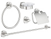 Картинка анонса товара «комплект аксессуаров grohe essentials (5 предметов), суперсталь (40344dc1)»