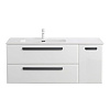 Тумба под раковину CEZARES ECO-CER-N-1200-2C-1A-SO-BL-L Bianco Lucido 1200x457 подвесная