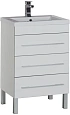 Тумба под раковину Aquanet Верона 58 белый (напольная 3 ящика) 00178253 Тумба под раковину Aquanet Верона 58 белый (напольная 3 ящика) 00178253