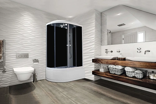 Душевая кабина Parly EC1221R 1200x800 профиль белый, стекло тонированное Душевая кабина Parly EC1221R 1200x800 профиль белый, стекло тонированное