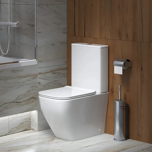 Унитаз напольный GROSSMAN GR-4453S Style 620x365x830 безободковый с тонкой крышкой Унитаз напольный GROSSMAN GR-4453S Style 620x365x830 безободковый с тонкой крышкой