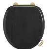 Крышка-сиденье Boheme черное петли золото 907-B-G Крышка-сиденье Boheme черное петли золото 907-B-G