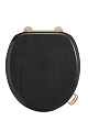 Крышка-сиденье Boheme черное петли золото 907-B-G Крышка-сиденье Boheme черное петли золото 907-B-G