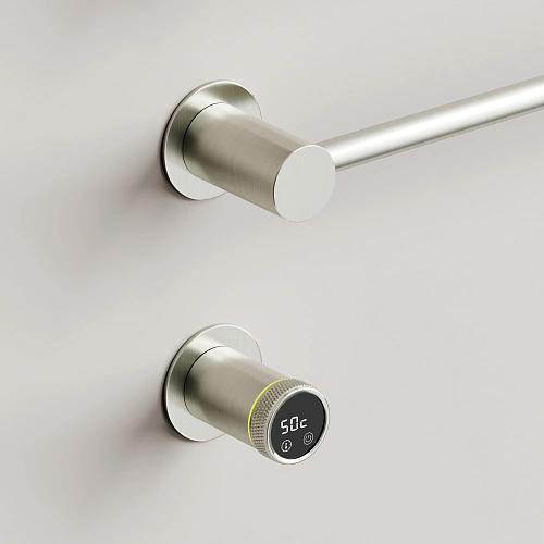 Полотенцесушитель электрический SANCOS Linea SC14001BN встраиваемый брашированный никель Полотенцесушитель электрический SANCOS Linea SC14001BN встраиваемый брашированный никель