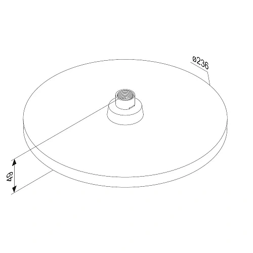 Верхний душ Damixa Apollo 947050300 круг, черный Верхний душ Damixa Apollo 947050300 круг, черный