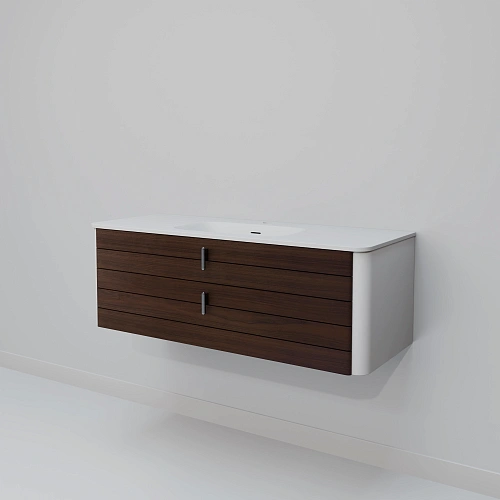 Тумба с раковиной ArtDecco Gabriella 120 AGB12W24S100 черный орех Тумба с раковиной ArtDecco Gabriella 120 AGB12W24S100 черный орех