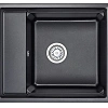 Кухонная мойка Granula KS-6004, ШВАРЦ (чёрный металлик), кварц 600х510 Кухонная мойка Granula KS-6004, ШВАРЦ (чёрный металлик), кварц 600х510