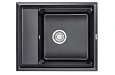 Кухонная мойка Granula KS-6004, ШВАРЦ (чёрный металлик), кварц 600х510 Кухонная мойка Granula KS-6004, ШВАРЦ (чёрный металлик), кварц 600х510