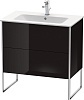 Картинка анонса товара «тумба под раковину duravit xsquare xs444604040 напольная 81 см черный глянцевый»
