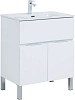Тумба с раковиной Aquanet Алвита new 70 00306146 напольная, белый матовый