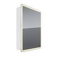 Зеркальный шкаф Lemark ELEMENT 60х80 см петли справа, с подсветкой, с розеткой, белый LM60ZS-E