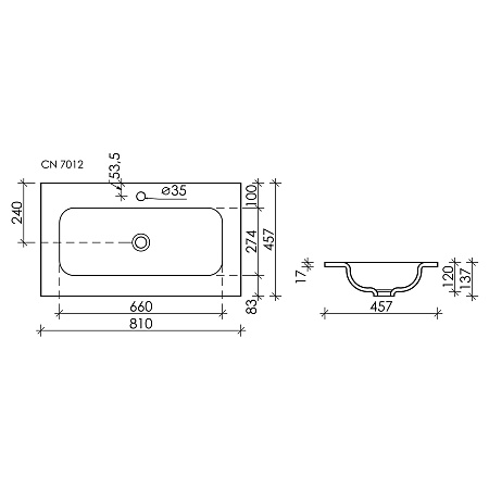 Раковина Ceramica Nova Grace CN7012MB накладная c отверстием под смеситель, 810x457x137мм, черный матовый Раковина Ceramica Nova Grace CN7012MB накладная c отверстием под смеситель, 810x457x137мм, черный матовый
