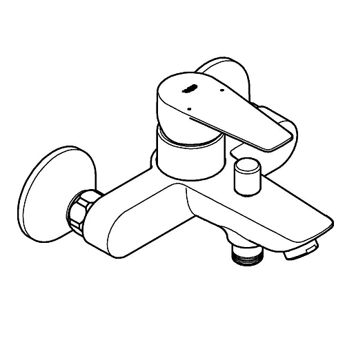 Смеситель для ванны GROHE BauEdge (23604001) хром Смеситель для ванны GROHE BauEdge (23604001) хром