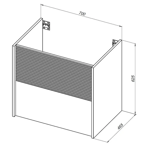 Тумба под раковину Aquanet Вита 70 белый матовый 00330476 подвесная Тумба под раковину Aquanet Вита 70 белый матовый 00330476 подвесная