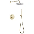 Душевая система ABBER Emotion AF8818G скрытого монтажа без излива, золото матовое Душевая система ABBER Emotion AF8818G скрытого монтажа без излива, золото матовое