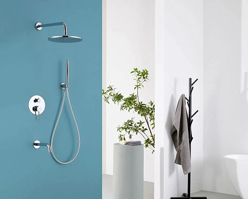 Душевая система ABBER Wasser Kreis AF8117 скрытого монтажа с изливом, хром Душевая система ABBER Wasser Kreis AF8117 скрытого монтажа с изливом, хром