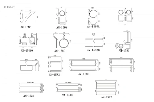 Держатель туалетной бумаги Art&Max Elegant AM-E-1583B и полотенца Держатель туалетной бумаги Art&Max Elegant AM-E-1583B и полотенца