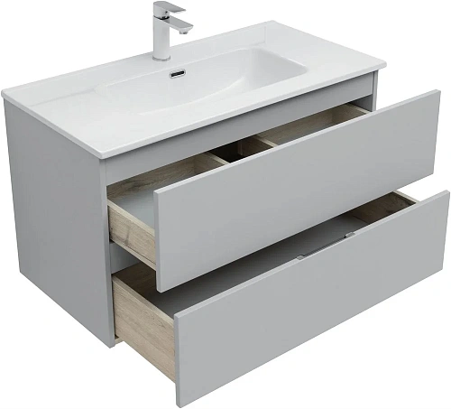 Тумба под раковину Aquanet Алвита new серый 00303922 Тумба под раковину Aquanet Алвита new серый 00303922