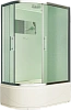 Картинка анонса товара «душевая кабина esbano elegancia (eskb129crbr) полукруглая с крышей и высоким поддоном est-129crb r120x90x210cм»
