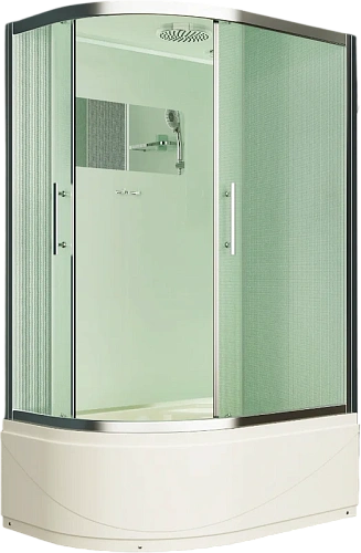 Душевая кабина Esbano ELEGANCIA (ESKB129CRBR) полукруглая с крышей и высоким поддоном EST-129CRB R120x90x210cм Душевая кабина Esbano ELEGANCIA (ESKB129CRBR) полукруглая с крышей и высоким поддоном EST-129CRB R120x90x210cм