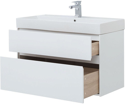 Тумба под раковину Aquanet Бруклин 100 белый 00203961 Тумба под раковину Aquanet Бруклин 100 белый 00203961