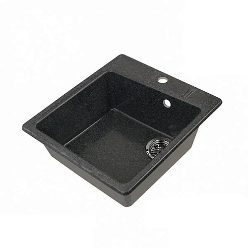 Кухонная мойка Aquaton Парма, 1A713032PM100, черная Кухонная мойка Aquaton Парма, 1A713032PM100, черная