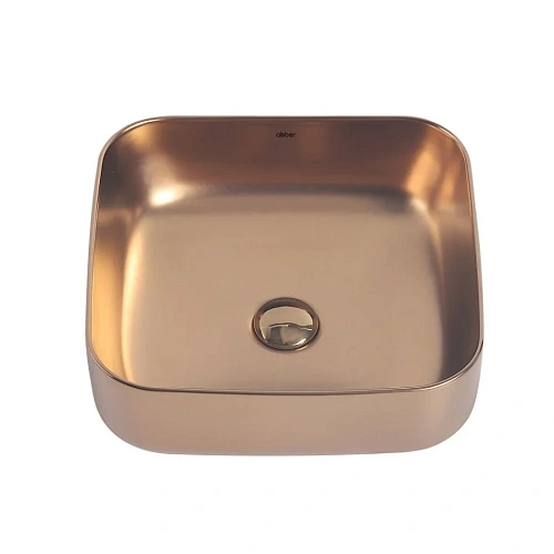 Раковина ABBER Rechteck AC2211MRG накладная, розовое золото матовое Раковина ABBER Rechteck AC2211MRG накладная, розовое золото матовое
