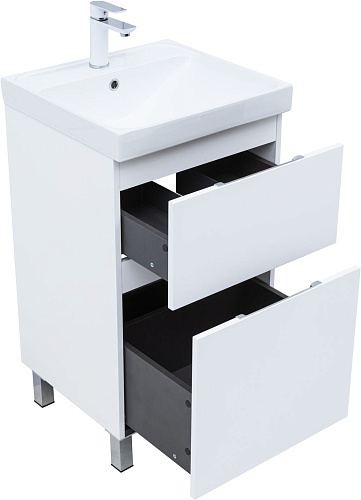 Тумба под раковину Aquanet Алвита New 50 00344131 напольная, белый матовый Тумба под раковину Aquanet Алвита New 50 00344131 напольная, белый матовый