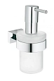 Дозатор жидкого мыла GROHE Essentials Cube, хром (40756001) Дозатор жидкого мыла GROHE Essentials Cube, хром (40756001)