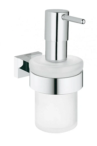 Дозатор жидкого мыла GROHE Essentials Cube, хром (40756001) Дозатор жидкого мыла GROHE Essentials Cube, хром (40756001)