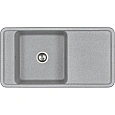 Кухонная мойка Aquaton Беллис 97 1A725132BS230 из литого мрамора, серый Кухонная мойка Aquaton Беллис 97 1A725132BS230 из литого мрамора, серый