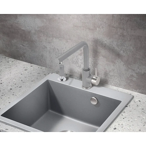 Смеситель для кухни Milacio Ultra ( MCU.555.GR ) серый металлик Смеситель для кухни Milacio Ultra ( MCU.555.GR ) серый металлик